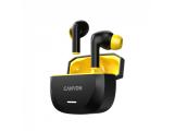 Canyon headset HEXAGON 7 TWS ANC+ENC Wireless Charge Black Yellow снимка №2