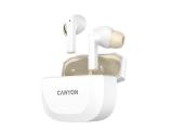 Canyon headset HEXAGON 7 TWS ANC+ENC Wireless Charge White Beige снимка №4