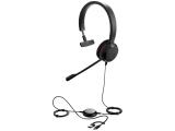 Описание и цена на жични Jabra Evolve 20, Mono MS, USB C/A adapter 