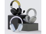 Ajazz Wireless Gaming Headphones AHM08 MAX Purple White Blue снимка №6