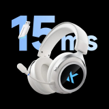 MCHOSE MCHOSE безжични геймърски слушалки Wireless Gaming Headphones - X9 White - Bluetooth , 2.4G MC-X9-1 NEW снимка №2