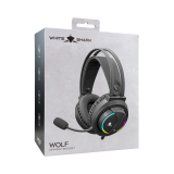 White Shark White Shark безжични геймърски слушалки Gaming Headphones WOLF - 50mm, PS4, Black WOLF NEW снимка №6