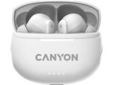 Описание и цена на нов звуков компонент - слушалки с микрофон Canyon headset TWS-8 ENC White CNS-TWS8W
