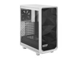 Описание и цена на Компютърна кутия Middle Tower Fractal Design Meshify 2 Compact Clear Tempered Glass White ATX