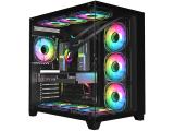 Middle Tower 1stPlayer MEGAVIEW MV8 Black MV8-TP-BK