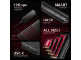 Axagon EEM2-GAM USB-C 10Gbps - M.2 NVMe & SATA SSD GAME M.2 box Кутии за дискове M.2 (SATA / NVMe) снимка №5