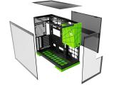 Geometric Future Model 5 Black/Green NVIDIA style limited edition Middle Tower E-ATX снимка №4 Geometric Future Model 5 Black/Green NVIDIA style limited edition Middle Tower E-ATX снимка №4