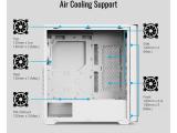 AeroCool D502A White ARGB Middle Tower ATX снимка №6