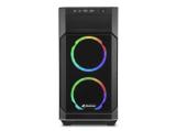 SHARKOON V1000 RGB Black Middle Tower Micro ATX снимка №2 SHARKOON V1000 RGB Black Middle Tower Micro ATX снимка №2