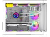 Gamemax HYPE-M White 3x 120mm ARGB fans GM-14100902477 Middle Tower Micro ATX снимка №3