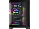 Gamemax HYPE-M Black 3x 120mm ARGB fansGM-14100902476 Middle Tower Micro ATX снимка №2