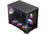 Gamemax HYPE-M Black 3x 120mm ARGB fansGM-14100902476 Middle Tower Micro ATX снимка №4