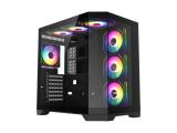 Gamemax HYPE-A Black 4x 120mm ARGB fans GM-HYPE-A-BK Middle Tower ATX снимка №2