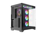 Gamemax HYPE-A Black 4x 120mm ARGB fans GM-HYPE-A-BK Middle Tower ATX снимка №6