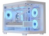 AeroCool P300C-G-WT-v1 3x 120mm Infinity Mirror A-RGB Middle Tower Micro ATX снимка №2 AeroCool P300C-G-WT-v1 3x 120mm Infinity Mirror A-RGB Middle Tower Micro ATX снимка №2