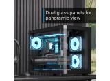 AeroCool P300C-G-BK-v1 - 3x 120 mm Infinity Mirror A-RGB Middle Tower Micro ATX снимка №6 AeroCool P300C-G-BK-v1 - 3x 120 mm Infinity Mirror A-RGB Middle Tower Micro ATX снимка №6