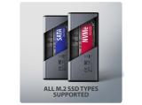 Axagon EEM2-SD2 metal box with info display Кутии за дискове M.2 (SATA / NVMe) снимка №6 Axagon EEM2-SD2 metal box with info display Кутии за дискове M.2 (SATA / NVMe) снимка №6