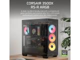 Corsair 3500X RS-R ARGB (Tempered Glass) Black Middle Tower E-ATX снимка №5 Corsair 3500X RS-R ARGB (Tempered Glass) Black Middle Tower E-ATX снимка №5