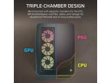 Corsair AIR 5400 RS-R ARGB Triple Chamber Tempered Glass Black Middle Tower E-ATX снимка №3