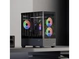 AeroCool P300D Digi-G-BK-v1 Digital Display 3x 120mm A-RGB Middle Tower Micro ATX снимка №6 AeroCool P300D Digi-G-BK-v1 Digital Display 3x 120mm A-RGB Middle Tower Micro ATX снимка №6