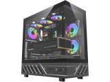 Описание и цена на Компютърна кутия Middle Tower Darkflash DS950 Black 6x 120mm Infinity Mirror A-RGB DS950-6F-BK ATX