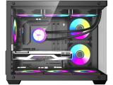Darkflash B275 PRO Black 6x 120mm Infinity Mirror A-RGB B275-PRO-6F-BK Middle Tower Micro ATX снимка №3 Darkflash B275 PRO Black 6x 120mm Infinity Mirror A-RGB B275-PRO-6F-BK Middle Tower Micro ATX снимка №3