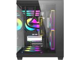 Darkflash B275 PRO Black 6x 120mm Infinity Mirror A-RGB B275-PRO-6F-BK Middle Tower Micro ATX снимка №5 Darkflash B275 PRO Black 6x 120mm Infinity Mirror A-RGB B275-PRO-6F-BK Middle Tower Micro ATX снимка №5