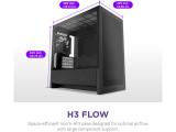 NZXT H3 FLOW Black Mesh CC-H31FB-01 Middle Tower Micro ATX снимка №2