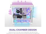 NZXT H9 FLOW RGB+ All White CM-H92FW-P1 Middle Tower E-ATX снимка №6