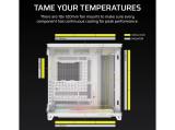Corsair AIR 5400 LX-R RGB iCUE LINK Triple Chamber TG White Middle Tower E-ATX снимка №5