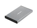 Най-нов модел case Natec Кутия за твърд диск 2,5 Rhino Go, USB 3.0, Сив