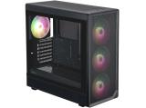1stPlayer AU8 Black 4x 140mm A-RGB fans included Middle Tower ATX снимка №2 1stPlayer AU8 Black 4x 140mm A-RGB fans included Middle Tower ATX снимка №2