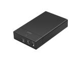 компютърни кутии LogiLink  USB-C 3.2 hard drive enclosure 2.5/3.5, up to 16TB, SATA HDD/SSD, black,  UA0460