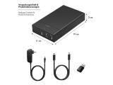 LogiLink USB-C 3.2 hard drive enclosure 2.5/3.5, up to 16TB, SATA HDD/SSD, black, UA0460 Кутии за дискове 3.5 снимка №5 LogiLink USB-C 3.2 hard drive enclosure 2.5/3.5, up to 16TB, SATA HDD/SSD, black, UA0460 Кутии за дискове 3.5 снимка №5