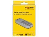 DeLock M.2 NVMe SSD Enclosure USB 40 Gbps - Tool-Free Кутии за дискове M.2 NVMe снимка №5