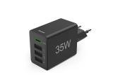 Описание и цена на зарядни устройства HAMA Мини Зарядно 220V 35 W, 1x USB-C PD, 3x USB-A, Черно