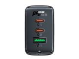 Acefast Универсално зарядно за стена Charger Wall GaN PD65W - A41 - USB-C x 2, USB-A x 1, Black снимка №2 Acefast Универсално зарядно за стена Charger Wall GaN PD65W - A41 - USB-C x 2, USB-A x 1, Black снимка №2