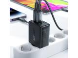 Acefast Универсално зарядно за стена Charger Wall GaN PD65W - A41 - USB-C x 2, USB-A x 1, Black снимка №4 Acefast Универсално зарядно за стена Charger Wall GaN PD65W - A41 - USB-C x 2, USB-A x 1, Black снимка №4