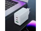 Acefast Универсално зарядно за стена Charger Wall GaN PD65W - A41 - USB-C x 2, USB-A x 1, Black снимка №5 Acefast Универсално зарядно за стена Charger Wall GaN PD65W - A41 - USB-C x 2, USB-A x 1, Black снимка №5
