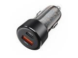 Acefast Fast Charger Car PD3.0 60W - B12 - USB-C x 1, USB-A x 1, Black снимка №3 Acefast Fast Charger Car PD3.0 60W - B12 - USB-C x 1, USB-A x 1, Black снимка №3