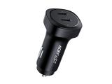 Описание и цена на зарядни устройства Acefast Fast Charger Car PD3.0 72W - B2 - USB-C x 2, Black