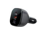 Acefast Fast Charger Car PD3.1 165W - B14 - USB-C x 2, USB-A x 1, Black снимка №3 Acefast Fast Charger Car PD3.1 165W - B14 - USB-C x 2, USB-A x 1, Black снимка №3