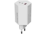 зарядни устройства: Canyon charger HEXAGON 65 GaN 65W 2xPD 1xQC EU White