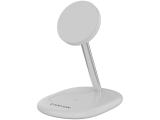 зарядни устройства: Canyon wireless charger WCS-205 15W Qi2 2in1 White
