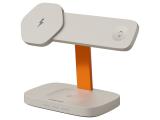 зарядни устройства: Canyon Wireless Charging Station Hexagon 310 3in1 LightGrey/Orange