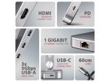 Axagon HMC-STND USB-C 5Gbps ALUMINUM STAND & HUB 7in1 снимка №3 Axagon HMC-STND USB-C 5Gbps ALUMINUM STAND & HUB 7in1 снимка №3