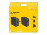 DeLock Зарядно устройство GaN, 2 x USB-C, PD 65 W, адаптер за EU / US / UK снимка №4 DeLock Зарядно устройство GaN, 2 x USB-C, PD 65 W, адаптер за EU / US / UK снимка №4