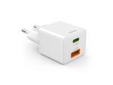 HAMA Бързо мини Gan зарядно, 30 W, 1x USB-C, 1x USB-A, PD, бял снимка №2 HAMA Бързо мини Gan зарядно, 30 W, 1x USB-C, 1x USB-A, PD, бял снимка №2