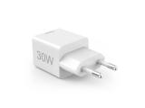 HAMA Бързо мини Gan зарядно, 30 W, 1x USB-C, 1x USB-A, PD, бял снимка №3 HAMA Бързо мини Gan зарядно, 30 W, 1x USB-C, 1x USB-A, PD, бял снимка №3