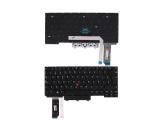 резервни части: Lenovo Клавиатура за лаптоп Lenovo ThinkPad E14 Gen 2 Черна Без Рамка с Голям Ентър с Подсветка